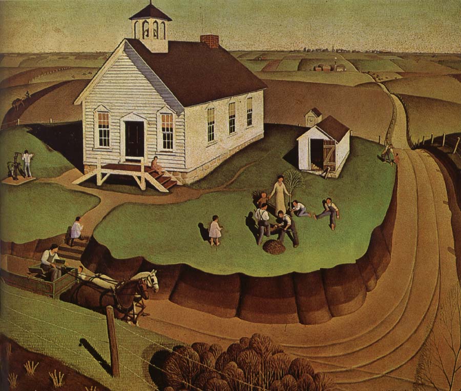 Grant Wood The day of Planting